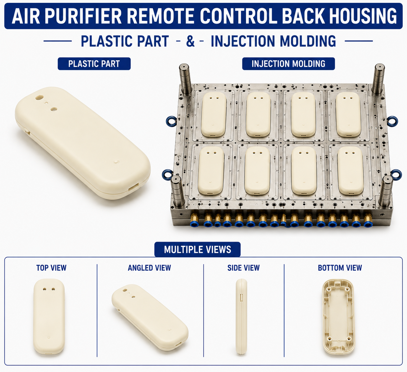 Air Purifier Plastic Remote Control Back Housing Mould and Moulding Service